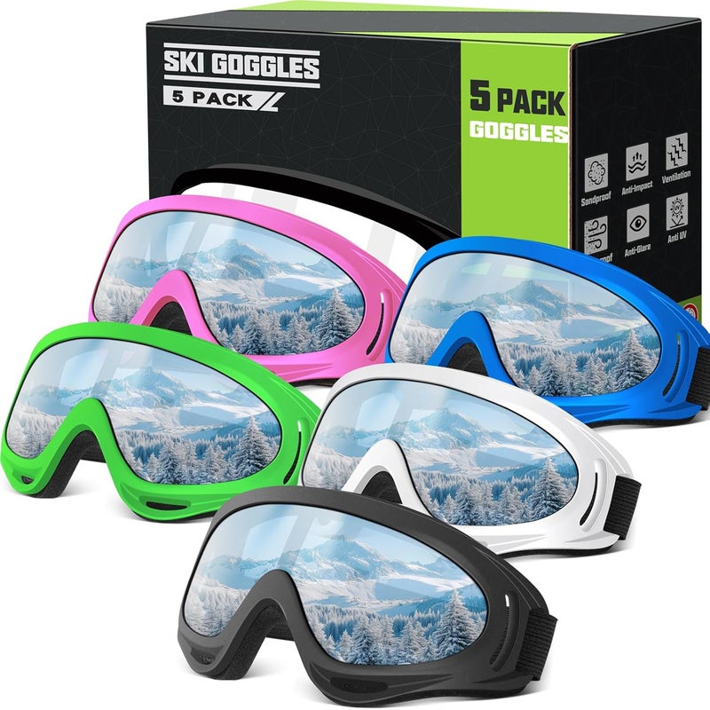 OXG Store Ski Snowboard Goggles for Men Women, UV Protection Ski Snow Goggles for Kids Youth Adult - Image 1